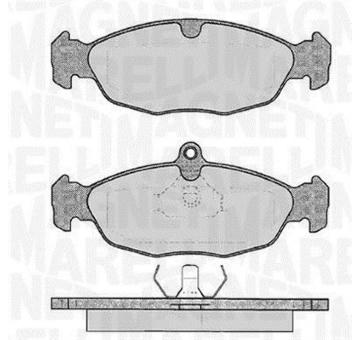 Sada brzdových destiček, kotoučová brzda MAGNETI MARELLI 363916060208