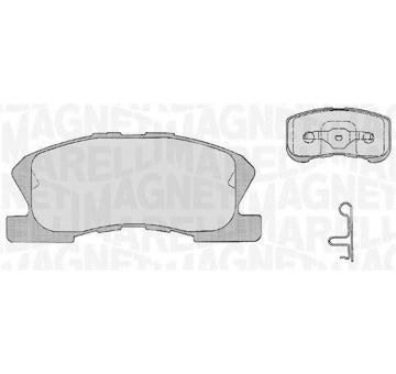 Sada brzdových destiček, kotoučová brzda MAGNETI MARELLI 363916060209