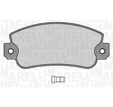Sada brzdových destiček, kotoučová brzda MAGNETI MARELLI 363916060212