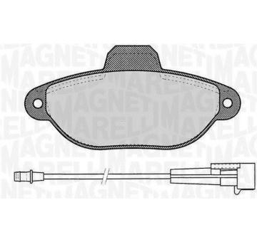 Sada brzdových destiček, kotoučová brzda MAGNETI MARELLI 363916060218
