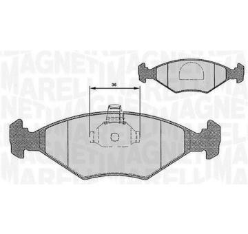 Sada brzdových destiček, kotoučová brzda MAGNETI MARELLI 363916060235