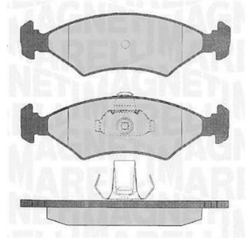 Sada brzdových destiček, kotoučová brzda MAGNETI MARELLI 363916060248