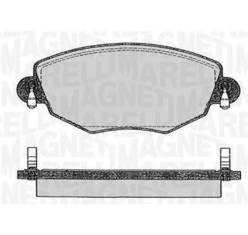 Sada brzdových destiček, kotoučová brzda MAGNETI MARELLI 363916060266