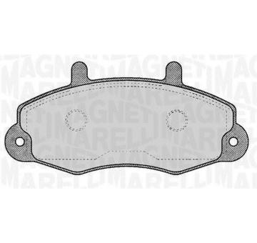 Sada brzdových destiček, kotoučová brzda MAGNETI MARELLI 363916060268