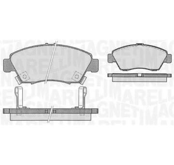 Sada brzdových destiček, kotoučová brzda MAGNETI MARELLI 363916060275