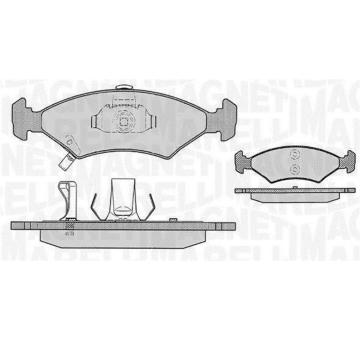 Sada brzdových destiček, kotoučová brzda MAGNETI MARELLI 363916060287