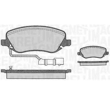 Sada brzdových destiček, kotoučová brzda MAGNETI MARELLI 363916060289