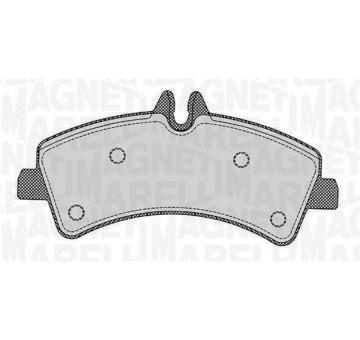 Sada brzdových destiček, kotoučová brzda MAGNETI MARELLI 363916060299