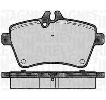 Sada brzdových destiček, kotoučová brzda MAGNETI MARELLI 363916060309