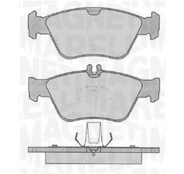 Sada brzdových destiček, kotoučová brzda MAGNETI MARELLI 363916060310