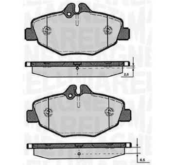 Sada brzdových destiček, kotoučová brzda MAGNETI MARELLI 363916060318