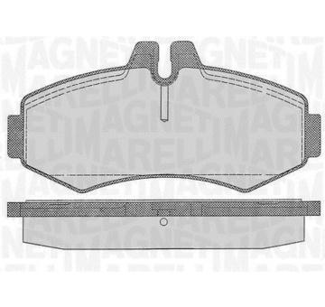 Sada brzdových destiček, kotoučová brzda MAGNETI MARELLI 363916060327
