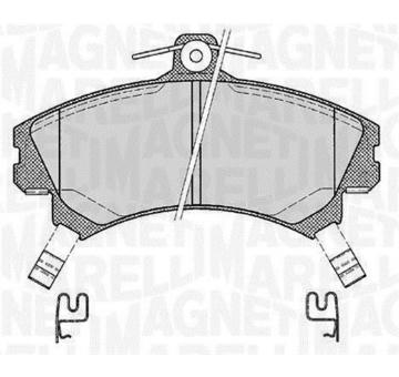 Sada brzdových destiček, kotoučová brzda MAGNETI MARELLI 363916060334