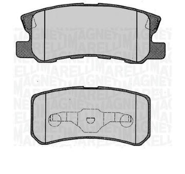 Sada brzdových destiček, kotoučová brzda MAGNETI MARELLI 363916060340