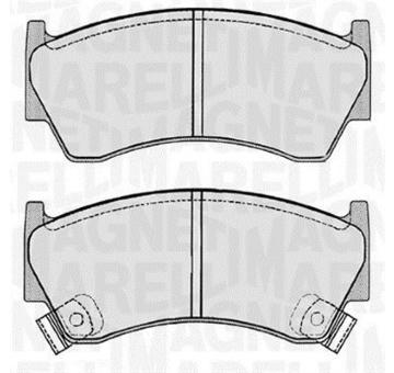 Sada brzdových destiček, kotoučová brzda MAGNETI MARELLI 363916060343