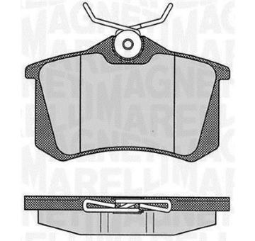 Sada brzdových destiček, kotoučová brzda MAGNETI MARELLI 363916060348