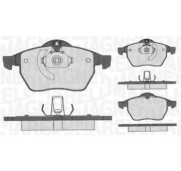 Sada brzdových destiček, kotoučová brzda MAGNETI MARELLI 363916060360
