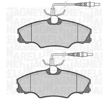 Sada brzdových destiček, kotoučová brzda MAGNETI MARELLI 363916060374