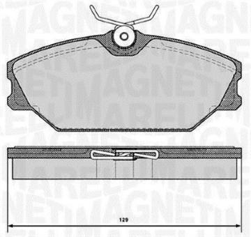 Sada brzdových destiček, kotoučová brzda MAGNETI MARELLI 363916060377