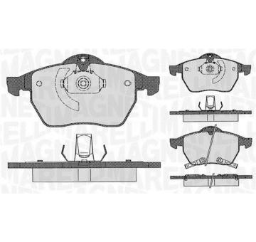 Sada brzdových destiček, kotoučová brzda MAGNETI MARELLI 363916060386