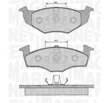 Sada brzdových destiček, kotoučová brzda MAGNETI MARELLI 363916060388