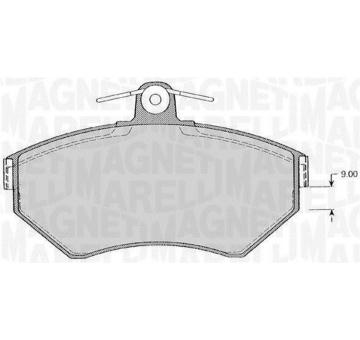 Sada brzdových destiček, kotoučová brzda MAGNETI MARELLI 363916060389