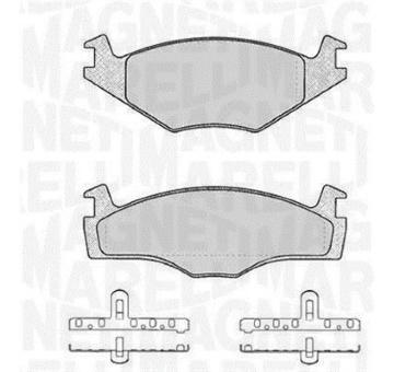 Sada brzdových destiček, kotoučová brzda MAGNETI MARELLI 363916060394
