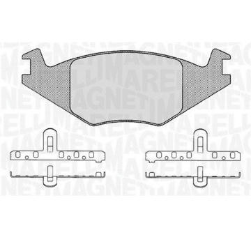 Sada brzdových destiček, kotoučová brzda MAGNETI MARELLI 363916060395