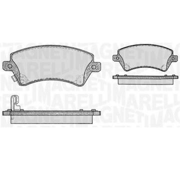 Sada brzdových destiček, kotoučová brzda MAGNETI MARELLI 363916060408