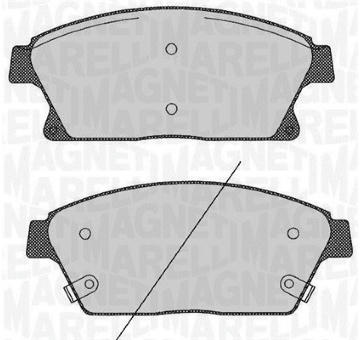 Sada brzdových destiček, kotoučová brzda MAGNETI MARELLI 363916060424