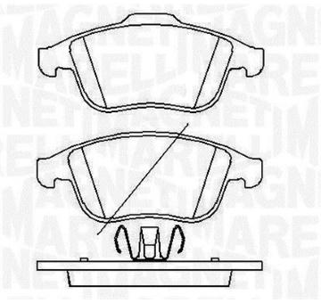 Sada brzdových destiček, kotoučová brzda MAGNETI MARELLI 363916060429