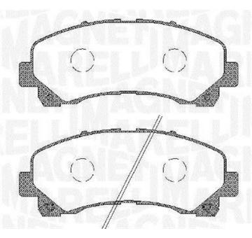 Sada brzdových destiček, kotoučová brzda MAGNETI MARELLI 363916060449