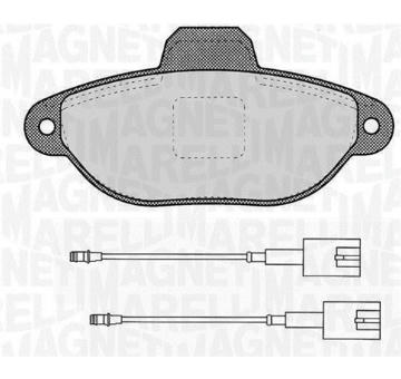 Sada brzdových destiček, kotoučová brzda MAGNETI MARELLI 363916060453