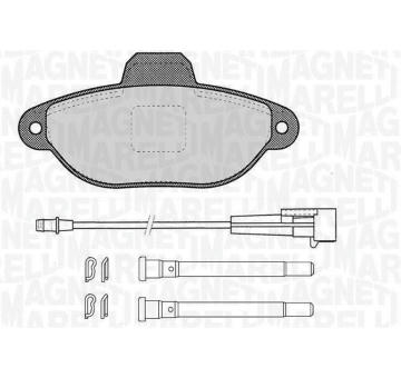 Sada brzdových destiček, kotoučová brzda MAGNETI MARELLI 363916060455