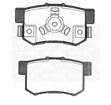 Sada brzdových destiček, kotoučová brzda MAGNETI MARELLI 363916060463