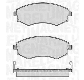 Sada brzdových destiček, kotoučová brzda MAGNETI MARELLI 363916060467