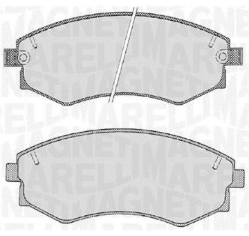 Sada brzdových destiček, kotoučová brzda MAGNETI MARELLI 363916060468