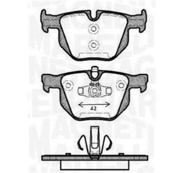 Sada brzdových destiček, kotoučová brzda MAGNETI MARELLI 363916060486