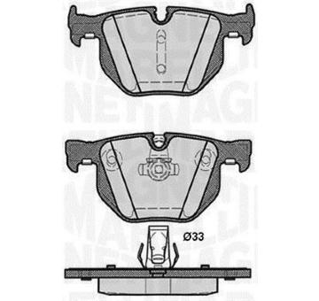 Sada brzdových destiček, kotoučová brzda MAGNETI MARELLI 363916060487