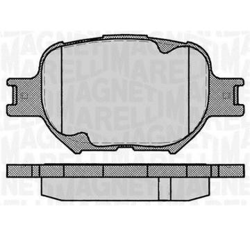 Sada brzdových destiček, kotoučová brzda MAGNETI MARELLI 363916060493