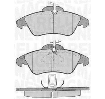 Sada brzdových destiček, kotoučová brzda MAGNETI MARELLI 363916060504