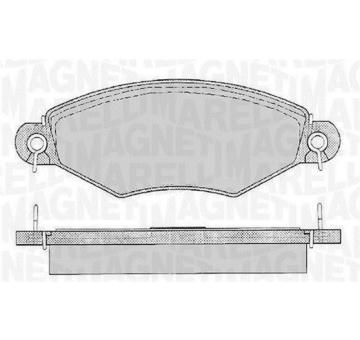Sada brzdových destiček, kotoučová brzda MAGNETI MARELLI 363916060512