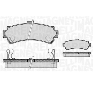 Sada brzdových destiček, kotoučová brzda MAGNETI MARELLI 363916060519