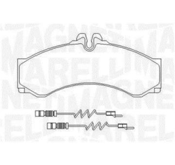 Sada brzdových destiček, kotoučová brzda MAGNETI MARELLI 363916060525
