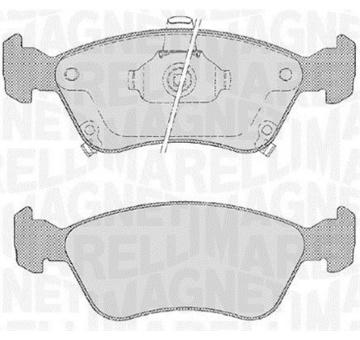 Sada brzdových destiček, kotoučová brzda MAGNETI MARELLI 363916060532