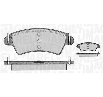 Sada brzdových destiček, kotoučová brzda MAGNETI MARELLI 363916060538