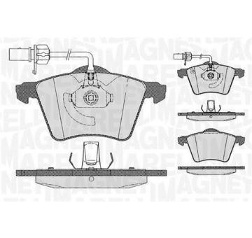 Sada brzdových destiček, kotoučová brzda MAGNETI MARELLI 363916060539