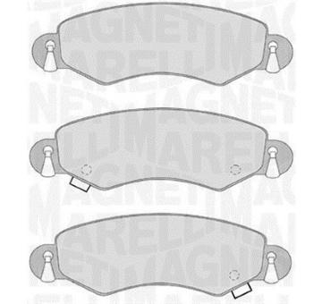 Sada brzdových destiček, kotoučová brzda MAGNETI MARELLI 363916060548