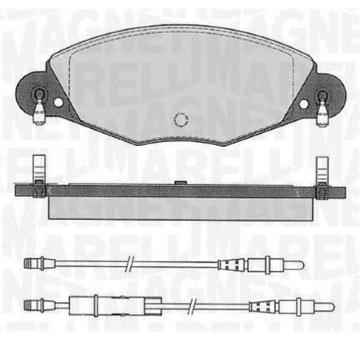 Sada brzdových destiček, kotoučová brzda MAGNETI MARELLI 363916060564