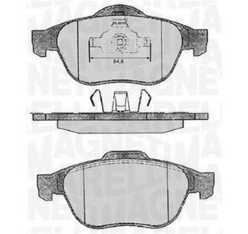 Sada brzdových destiček, kotoučová brzda MAGNETI MARELLI 363916060571